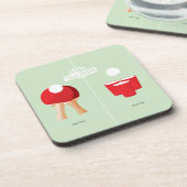 En nu: Ping Pong Bier Onderzetter (Linkerzijde)