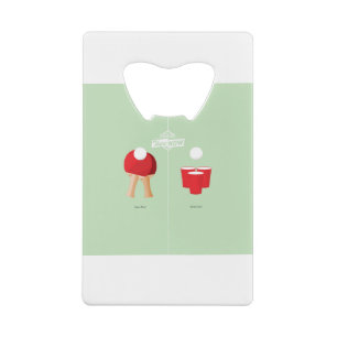 En nu: Ping Pong Creditkaart Flessenopener