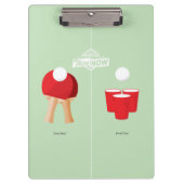 En nu: Ping Pong Klembord (Voorkant)