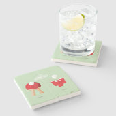 En nu: Ping Pong Stenen Onderzetter (Zijkant)