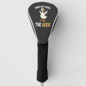 En omhoog gaat de Luzie Grappige Gansliefhebbers  Golfheadcover (Voorkant)