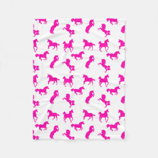 En ook roze Unicorns. Fleece Deken