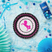 En ook roze Unicorns. Papieren Bordje (Feest)
