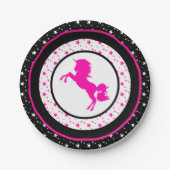 En ook roze Unicorns. Papieren Bordje (Voorkant)