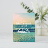 En op dat moment, zweer ik dat we oneindig waren. briefkaart (Staand voorkant)