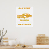 en op de 8e dag schiep god het vierkante lichaam e poster (Keuken)