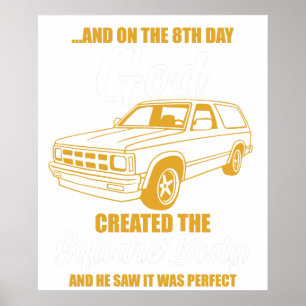 en op de 8e dag schiep god het vierkante lichaam e poster