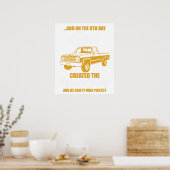 en op de 8e dag schiep god het vierkante lichaam e poster (Keuken)