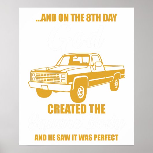 en op de 8e dag schiep god het vierkante lichaam e poster (Voorkant)