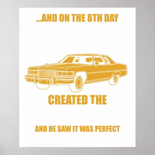 en op de 8e dag schiep god het vierkante lichaam e poster (Voorkant)