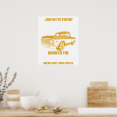 en op de 8e dag schiep god het vierkante lichaam e poster (Keuken)