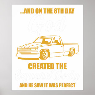 en op de 8e dag schiep god het vierkante lichaam e poster