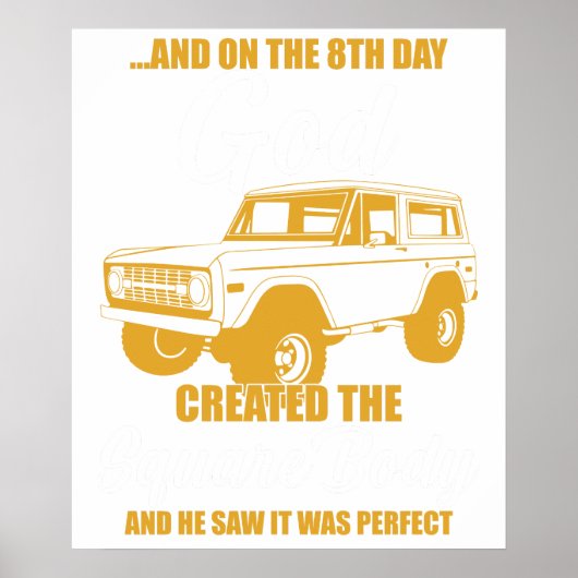 en op de 8e dag schiep god het vierkante lichaam e poster (Voorkant)