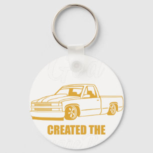 en op de 8e dag schiep god het vierkante lichaam e sleutelhanger