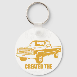 en op de vintageth dag creëerde god het vierkante sleutelhanger