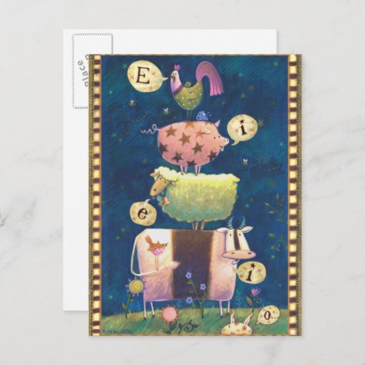 En op dit Boerderij Briefkaart (Voorkant / Achterkant)