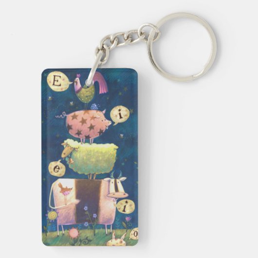 En op dit Boerderij Sleutelhanger (achterkant)