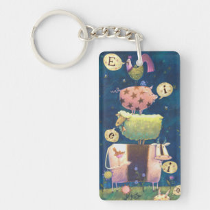 En op dit Boerderij Sleutelhanger