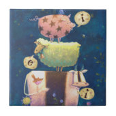 En op dit Boerderij Tegeltje (Voorkant)