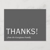  en oude "BEDANKT!" Briefkaart (Voorkant)