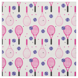 💟 en paarse 💜 tennisrackets 🎾 stof