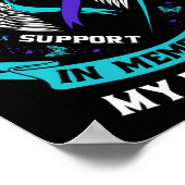 En Paarse ter nagedachtenis van mijn broertje zelf Poster (Hoek)