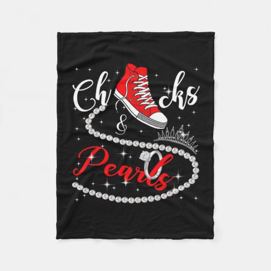 En Pearls 2024 Kamala Harris 2024 Stem President Fleece Deken (Voorkant)