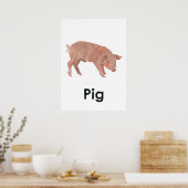 En - pig poster (Keuken)