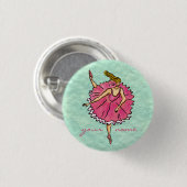 en Pointe Ballerina Ronde Button 3,2 Cm (Voorkant /achterkant)