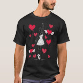 En Pointe Ballet Dancing Plie Chasse Jete Hearts B T-shirt (Voorkant)