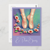 " EN POINTE BEAUTY " BRIEFKAART (Voorkant / Achterkant)
