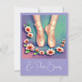 " EN POINTE BEAUTY " BRIEFKAART