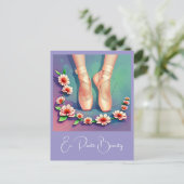 " EN POINTE BEAUTY " BRIEFKAART (Staand voorkant)