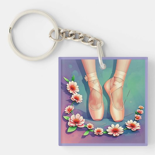" EN POINTE BEAUTY " SLEUTELHANGER (Voorkant)