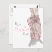 En pointe Briefkaart (Voorkant / Achterkant)