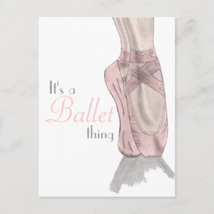 En pointe Briefkaart