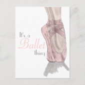 En pointe Briefkaart (Voorkant)