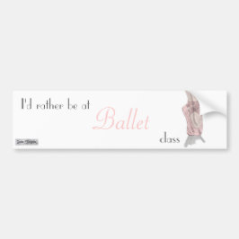 En pointe Bumpersticker
