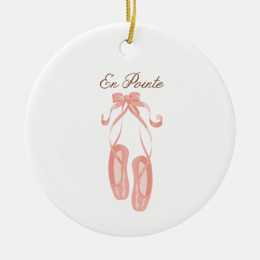 En Pointe Keramisch Ornament (Voorkant)