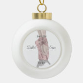 En pointe keramische bal ornament (Voorkant)