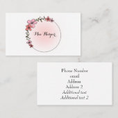  en professioneel gepersonaliseerd visitekaartje (Voorkant / Achterkant)