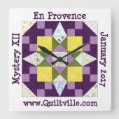 En Provence-klok Vierkante Klok (Voorkant)
