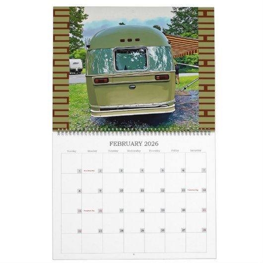 en Retro Campers Reisavonturen Kalender (Feb 2026)
