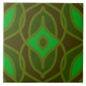 en retro naadloze patroonkeramische tegel tegeltje (Voorkant)