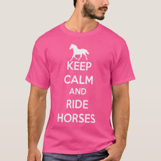 En rijden paarden Schattige paardrijden ruiter T-shirt
