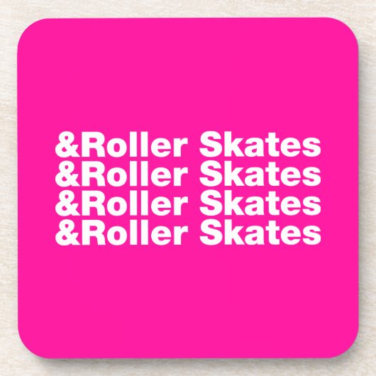 en rolSchaatsen Bier Onderzetter (Voorkant)