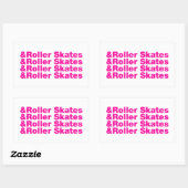 en rolSchaatsen Rechthoekige Sticker (Vel)