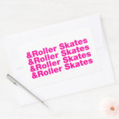 en rolSchaatsen Rechthoekige Sticker (Envelop)