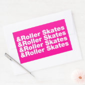 en rolSchaatsen Rechthoekige Sticker (Envelop)