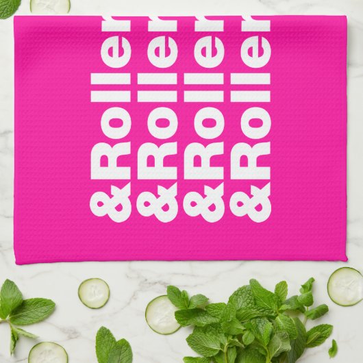 en rolSchaatsen Theedoek (Gevouwen)